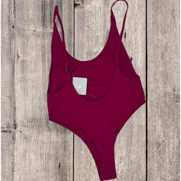 FABLETICS LOW BACK ONE-PIECE SWIMSUIT, SIZE LARGE (10) - Picture 2 of 2